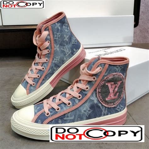 louis vuitton converse pink